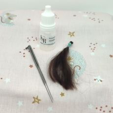 set pesta�as injertadas Casta�o