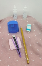 set de pelo pintado rubio