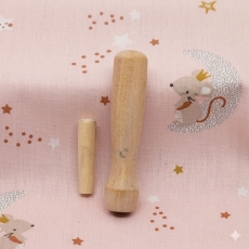 mango de madera para agujas