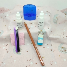 set de pelo pintado casta�o claro