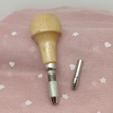 mango de madera para agujas