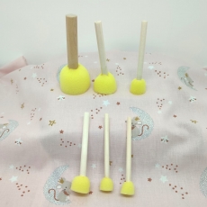 6 esponjas amarillas