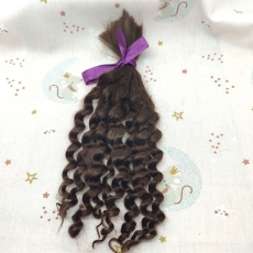 10 gramos de mohair curly casta�o