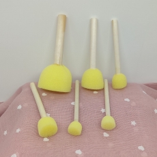 6 esponjas amarillas