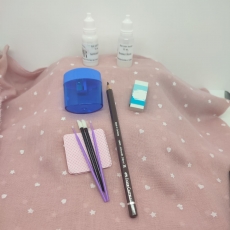 set de pelo pintado casta�o