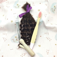 Set rooting curly casta�o