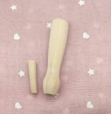 mango de madera para agujas