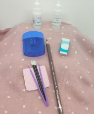 set de pelo pintado casta�o medio