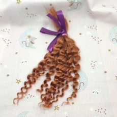 10 gramos de mohair curly pelirrojo