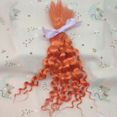 10 gramos de mohair curly naranja
