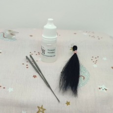 set pesta�as injertadas negro