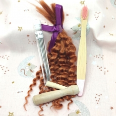 Set rooting curly pelirrojo