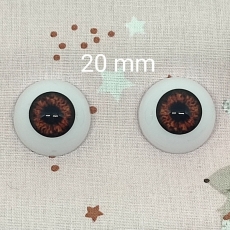 par de ojos premium marron