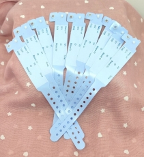 Lote de 10 pulseras de nacimiento